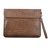 Crocodile Pattern Soft PU Leather Bag Pouch with Magnetic Button & Strap for The new iPad (Brown)
