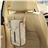 Cute Bear Style Tissue Box Car Tissue Holder Case with Hanging Rope (Khaki)