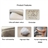 Cute Bear Style Tissue Box Car Tissue Holder Case with Hanging Rope (Khaki)