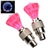 Diamond Shaped Style Flash Valve Sealing Cap LED Light for Bicycle Motorcycle Car Tyre (Rosy)