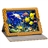 Dots Pattern Protective PU Leather Case Pouch Cover with Sleep Function & Stand for The new iPad (Yellow)