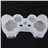 Durable Silicone Case Cover for PS3 Controller (Translucent White)