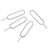 Durable Steel SIM Card Tray Extraction for iPhone 3G /3GS /4G (Silver) - 4 set/pack