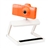 Eazzzy Mini Surveillance Digital Video Voice Recorder Camcorder with Motion Detector & Foldable Gimballed Base (Orange)