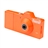 Eazzzy Mini Surveillance Digital Video Voice Recorder Camcorder with Motion Detector & Foldable Gimballed Base (Orange)