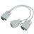 Economy VGA Male to 2 Dual VGA Female Cable Adapter Splitter