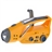Fashionable Hand-winding Charge Solar Flashlight Radio with LED Blink Light (Yellow)