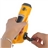 Fashionable Hand-winding Charge Solar Flashlight Radio with LED Blink Light (Yellow)