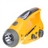 Fashionable Hand-winding Charge Solar Flashlight Radio with LED Blink Light (Yellow)