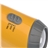 Fashionable Hand-winding Charge Solar Flashlight Radio with LED Blink Light (Yellow)
