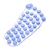 Foot Shaped Anti-slip Air Suction Holder (Translucent Blue)