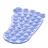 Foot Shaped Anti-slip Air Suction Holder (Translucent Blue)