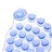 Foot Shaped Anti-slip Air Suction Holder (Translucent Blue)