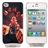 Funny Gambler Pattern LED Light-emitting Crystal Hard Protective Back Case Shell for iPhone 4 /iPhone 4S  