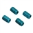 Hexagonal Alloy Car Tire Valve Cap 4-piece Set (Green)