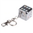High Class Portable Diamond Setting Dice Ashtray with Keychain (Silver)