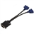 High Quality Molex DVI DMS-59 to 2 VGA Y Splitter Dual VGA for Dell 