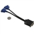 High Quality Molex DVI DMS-59 to 2 VGA Y Splitter Dual VGA for Dell 