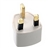 High-Quality Universal UK Travel Power Adapter Converter - 3 Flat Pin (White) 