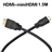 High-performance 1.5m Mini HDMI Male to Standard HDMI Male Cable (Black) 
