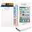Left-right Open Protective PU Case Cover with Card Holder for iPhone 4 /iPhone 4S (White)