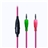 Lovely Lotus Innovative PC Headphone Headset Microphone (White and Red)