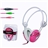 Lovely Lotus Innovative PC Headphone Headset Microphone (White and Red)