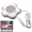 Lovely Starfish Shaped High-speed 4-port USB 2.0 Hub with Color-changing Light for PC Laptop Notebook (White & Grey)