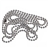 Metal Bead Chain for USB Flash Drive (Silver) 