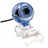 Mini Clip-on Style 8.0 Mega Pixels USB 2.0 Webcam Web Camera with Microphone for PC Notebook Laptop (Blue)