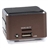 Mini Multifunctional Speaker with Radio & LED Flashlight & TF Card /USB Slot & 3.5 Audio Jack (Brown)