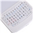 Mini Wireless Handheld Rechargeable PC Keyboard & Mouse Touchpad Remote Control (White)