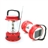 Multifunctional 3500mAh 4-LED Super Bright Solar Light Portable Camping Tent Lamp with FM Radio (Red)