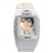 N800 One SIM Quad Band 1.3-inch Touch Screen Watch Cellphone with Silicone Band/Camera /Bluetooth /FM /MP3 /MP4 (White) 