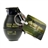 No.802 Distinctive Grenade-shaped Butane Lighter with Key Buckle (Army Green)