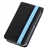 PU Leather Case Cover with Magnetic Button Closure for iPhone 4G (Black)