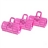 Pink Clip-on Hair Curler for Modern Hairstyle (3pcs/set)