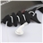 Portable Fish-bone Shaped Silicone Rubber Earphone Cord Winder - 5pcs/set (Black & Blue & Green & Orange & Pink)
