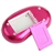 Portable Rechargeable Music Stereo Speaker Amplifier with FM Radio & TF/USB Slots & 3.5mm Audio Jack (Pink & White)