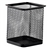 Practical Square Shaped Metal Mesh Pen Holder Pen Pencil Container (Black)