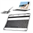 Rechargeable 78-Key Wireless Bluetooth V2.0 Keyboard Protective Case with Speaker for iPad /iPad 2 /The new iPad (Black)