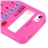  Silicone Case with Calculator Shape for iPhone 4 (Rose)
