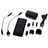 Solar Powered 1500mAh External Rechargeable Battery Pack with 4-LED Flashlight and Mobile Adapters