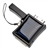 Solar /USB Powered 400mAh Emergent External Battery /Portable Power Source Charger with Keychain for iPhone (Black)