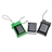 Solar /USB Powered 400mAh Emergent External Battery /Portable Power Source Charger with Keychain for iPhone (Black)