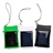 Solar /USB Powered 400mAh Emergent External Battery /Portable Power Source Charger with Keychain for iPhone (Black)