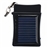 Solar /USB Powered 400mAh Emergent External Battery /Portable Power Source Charger with Keychain for iPhone (Black)