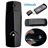 Solar /USB Powered 500mAh Emergent External Battery Mobile Charger Power Source with Card Reader LED Flashlight (Black)