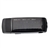 Solar /USB Powered 500mAh Emergent External Battery Mobile Charger Power Source with Card Reader LED Flashlight (Black)