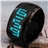 Sportive Digital Watch Bracelet Watch with Blue LED Displaying (Black)